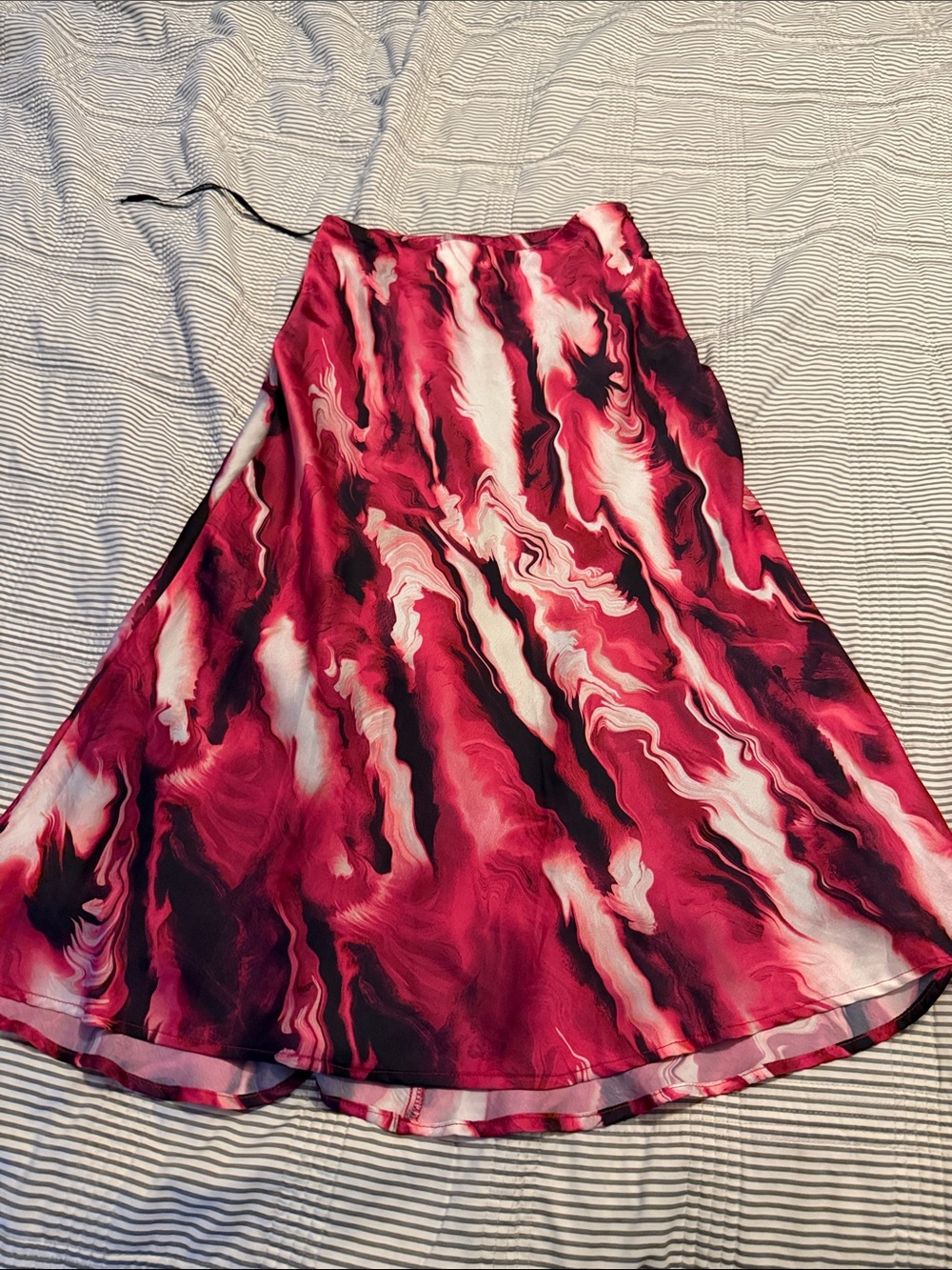 Anne Klein Pink Marble A-Line Skirt